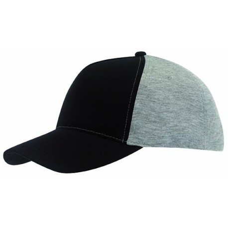 5 segmentowa czapka baseballowa UP TO DATE, czarny, szary 56-0701603