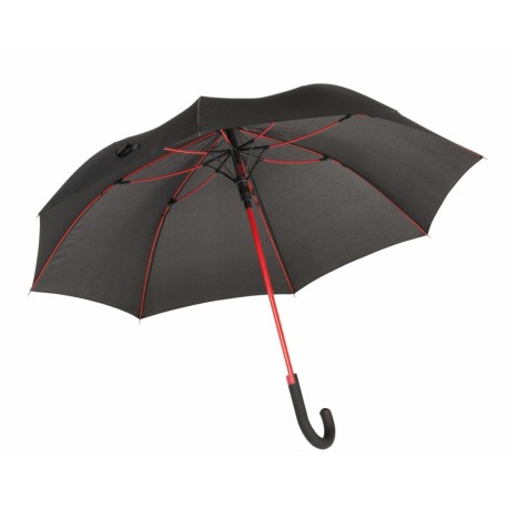 Automatyczny parasol CANCAN, czarny, czerwony 56-0103351