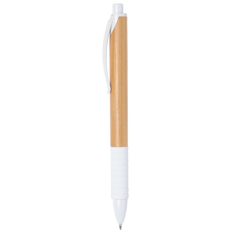 Długopis BAMBOO RUBBER, biały, brązowy 56-1101537