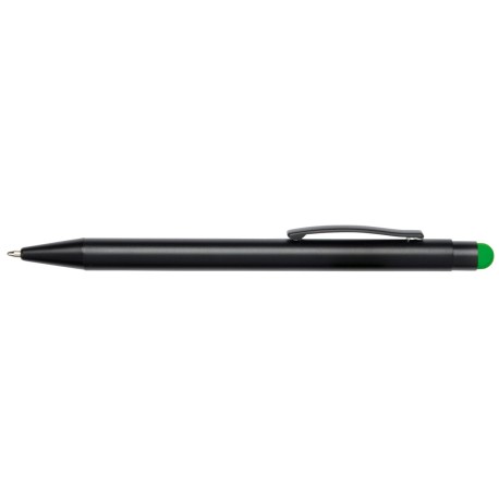 Długopis aluminiowy BLACK BEAUTY, czarny, zielony 56-1101761