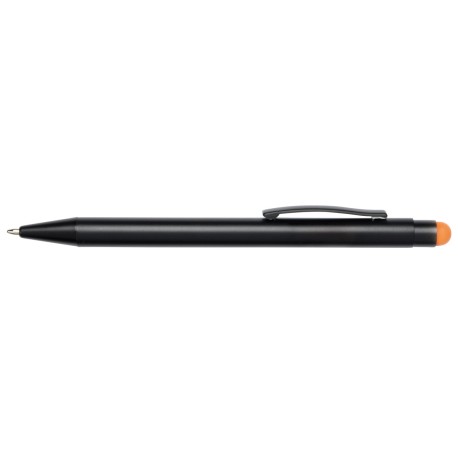 Długopis aluminiowy BLACK BEAUTY, czarny, pomarańczowy 56-1101762