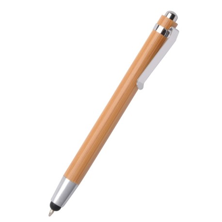 Długopis TOUCH BAMBOO, brązowy, srebrny 56-1101900