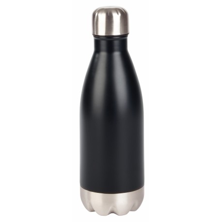 Butelka stalowa PARKY, czarny, srebrny 56-0304502