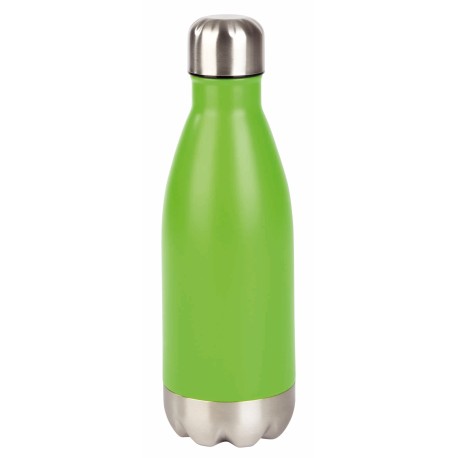 Butelka stalowa PARKY, srebrny, zielony 56-0304505