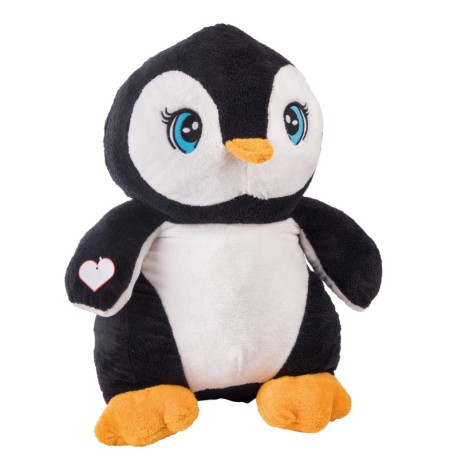 Duży pluszowy pingwin SKIPPER, biały, czarny 56-0502624