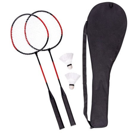 Zestaw do badmintona SMASH, czarny, czerwony 56-0606170