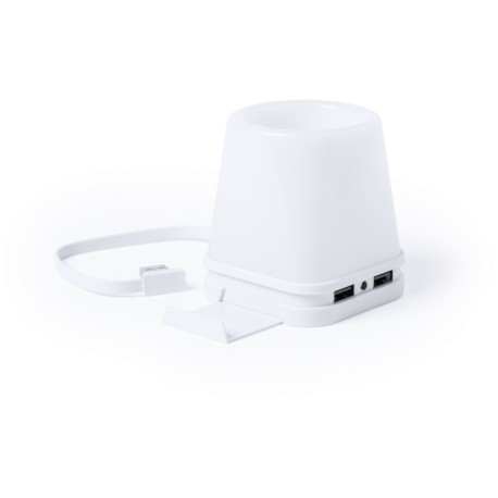 Hub USB 2.0, pojemnik na przybory do pisania, stojak na telefon, lampka LED V3916-02