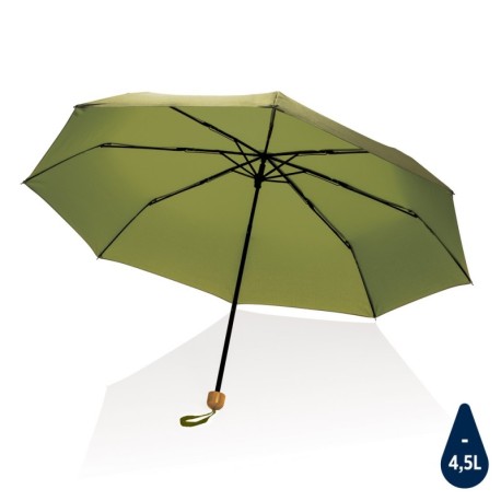 Mały bambusowy parasol 20,5 Impact AWARE™ RPET, składany P850.577