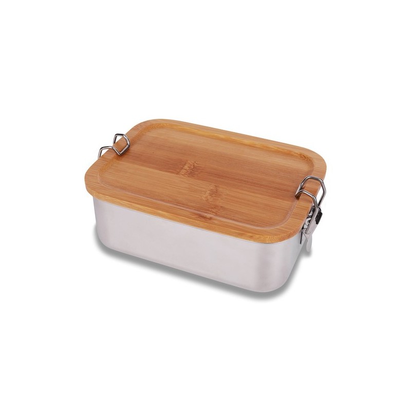 Stalowy lunch box 800 ml Somerton, srebrny R08208.01