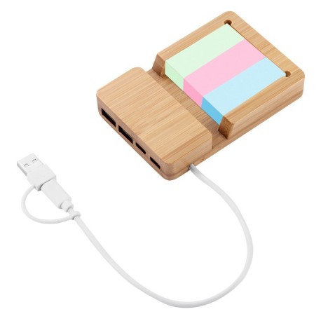 USB HUB.4.100 Wood AS