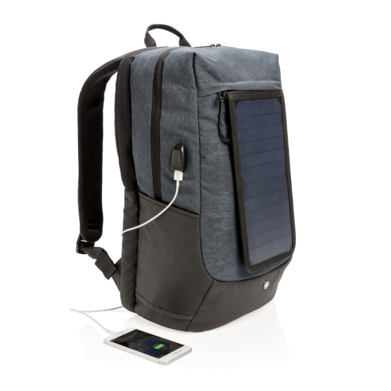 Plecak na laptopa 15,6 Swiss Peak Eclipse, ładowarka słoneczna 7W P762.120