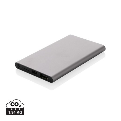 Power bank 4000 mAh z aluminium z recyklingu P322.420