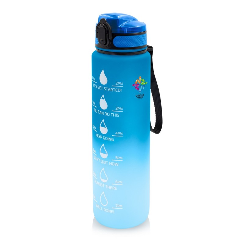 Butelka sportowa 1000 ml Air Gifts z miarką motywacyjną | Kayleigh V2144-04