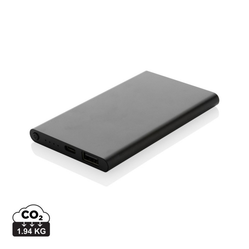 Power bank 4000 mAh z aluminium z recyklingu P322.421