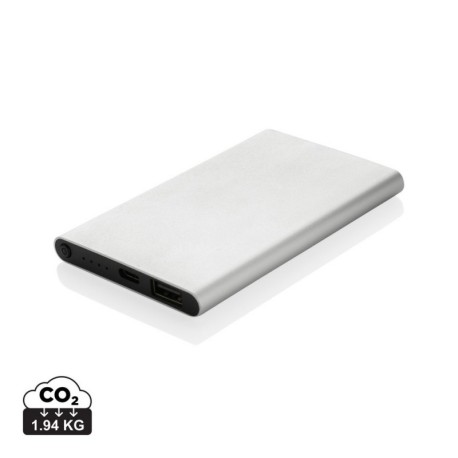 Power bank 4000 mAh z aluminium z recyklingu P322.422