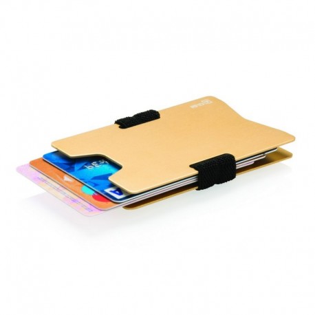 Minimalistyczny aluminiowy portfel, ochrona przed RFID P820.466