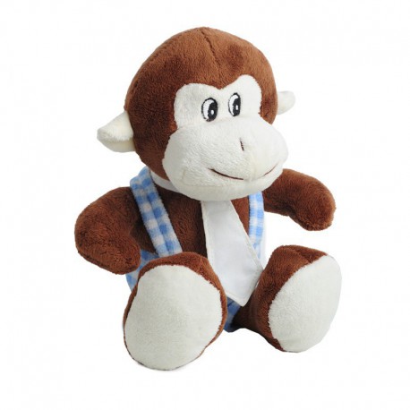 Maskotka Monkey, brązowy/niebieski R73888