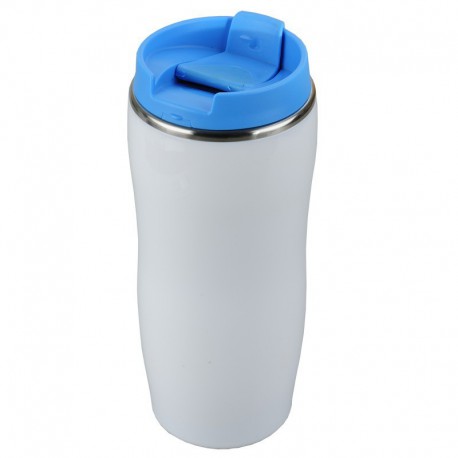 Kubek izotermiczny Astana 350 ml, niebieski/biały R08325.04