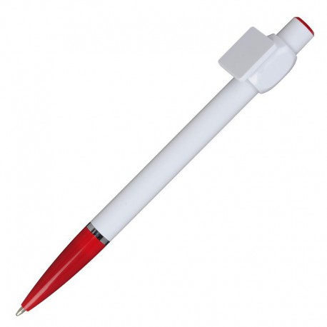 Długopis QR-me, czerwony/biały R04431.08