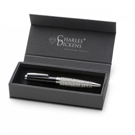 Długopis Charles Dickens z kryształami Swarovskiego, w pudełku